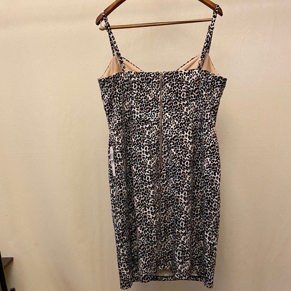 Teeze Me Dress, NWT Sz 16/17, Animal Print, Sleeveless, Leopard Print, Ruched - Picture 8 of 11
